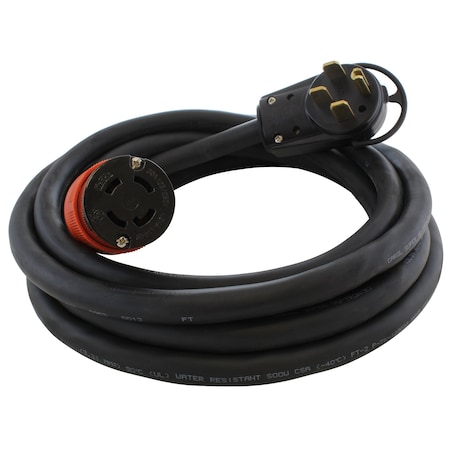 Ac Works Adapter Cord, SOOW, L14-30R, 14-50P, 50 ft., Black S1450L1430-050